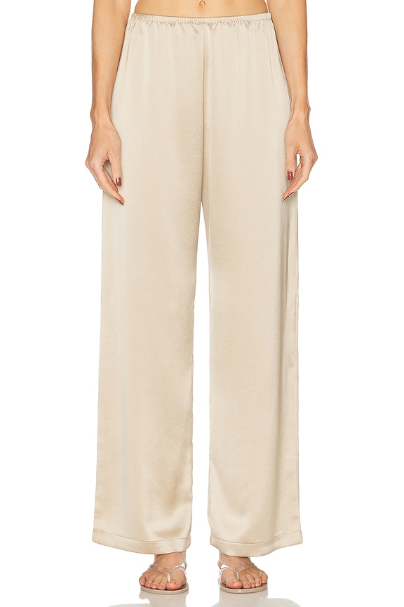 Helmut Lang Fluid Car Liquid Trouser in Dune | FWRD