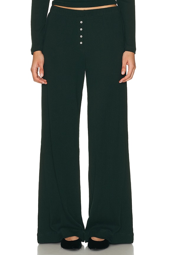 LESET Kim Pocket Pant in Spruce | FWRD