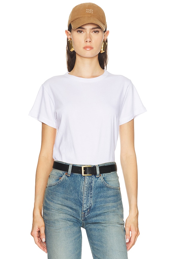 Alexander Wang Scuba Logo Top in White | FWRD
