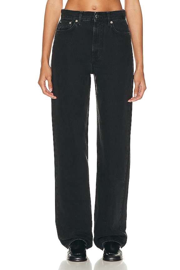 Dion Lee Y Front Denim Trouser in Black | FWRD Dion Lee Y Front Denim Trouser in Black | FWRD
