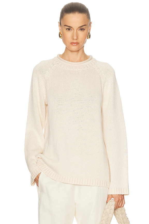 KHAITE Lorrai Cardigan in Glaze | FWRD