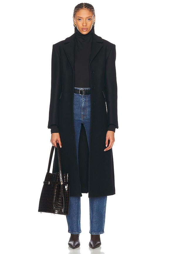 WARDROBE.NYC x Hailey Bieber Hb Coat in Black | FWRD