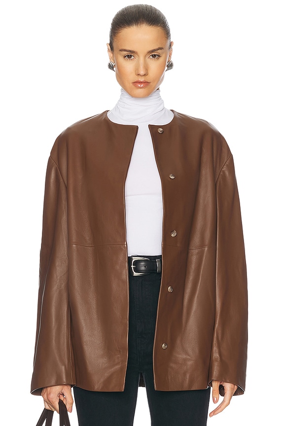 美品 LEMAIRE DISPATCH JACKET CIGAR Lemaire Dispatch Jacket in Cigar | FWRD