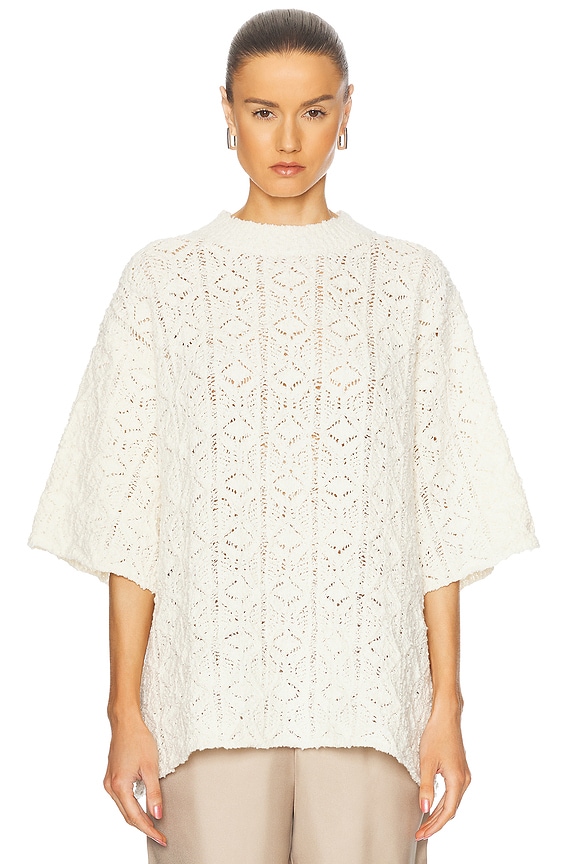 Zimmermann Junie Embroidered Shirt in Ivory | FWRD