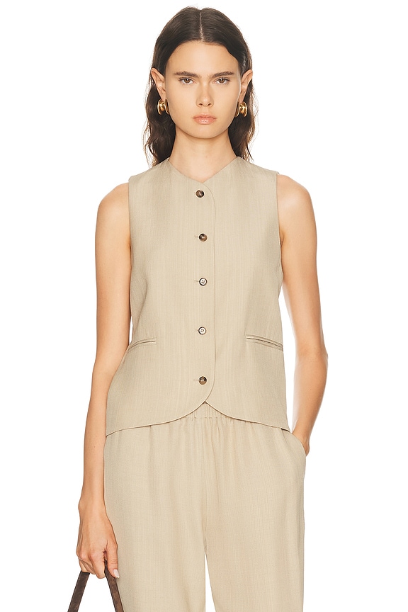 Lemaire Denim Vest Top in Dark Brown | FWRD