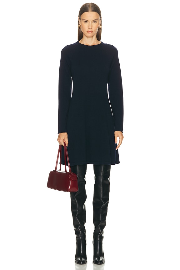 Carven Knit Mini Dress in Noir | FWRD Carven Knit Mini Dress in Noir | FWRD
