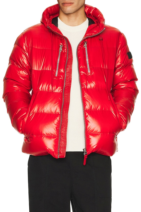 Rick Owens Raglan Leather Bomber Jacket in Red | FWRD