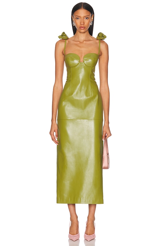 Cult Gaia Serita Knit Dress in Basil | FWRD