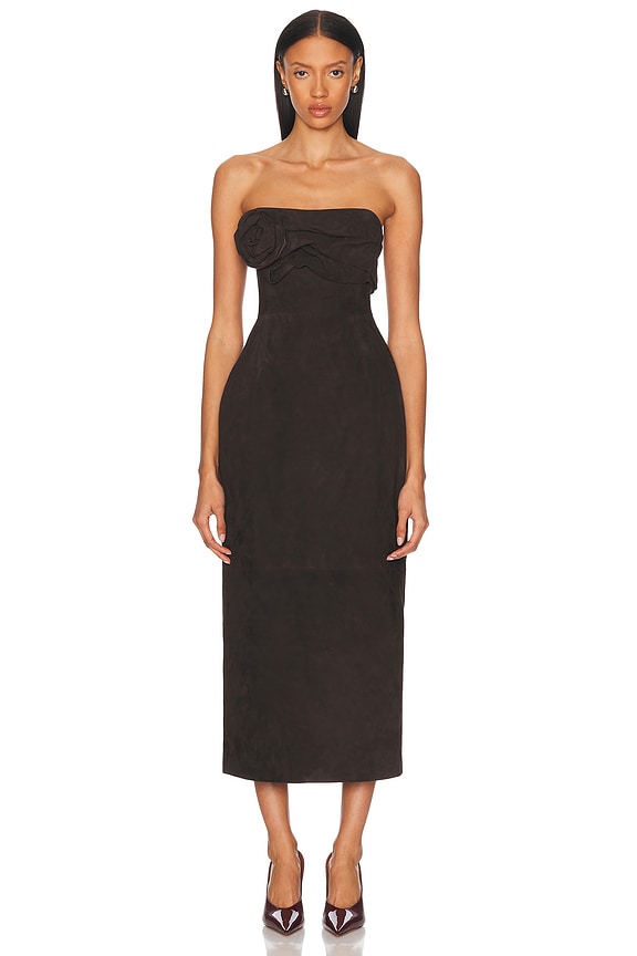 The Row Reeta Dress in Black | FWRD