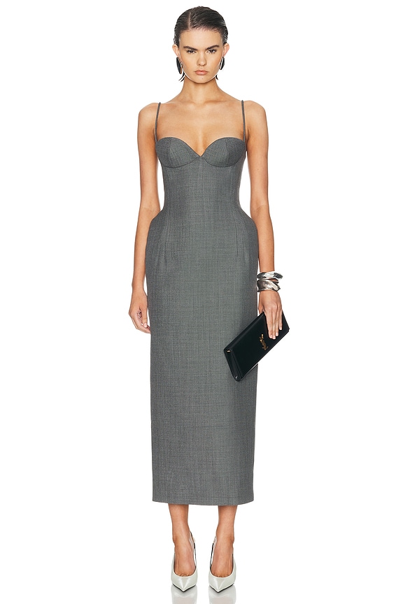 bottega veneta grey dress Light Cotton Gauze in Chalk lilibet