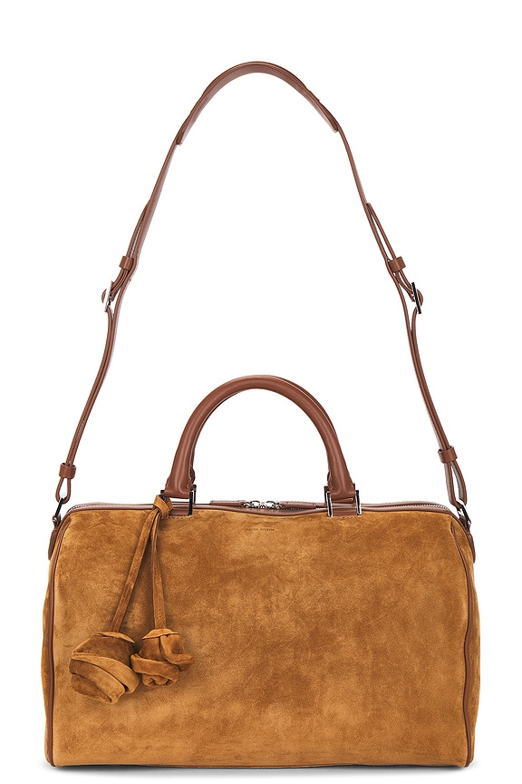Bottega Veneta Micro Wallace Bag in Dark Praline & Gold | FWRD