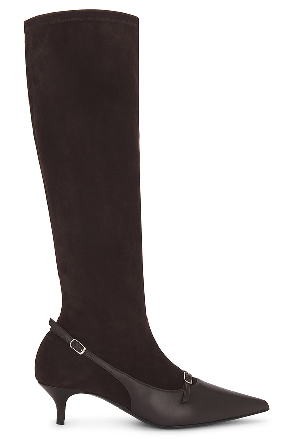 THE ROW マフラー 8574-y283-sob The Row Mesh Boot in Black | FWRD