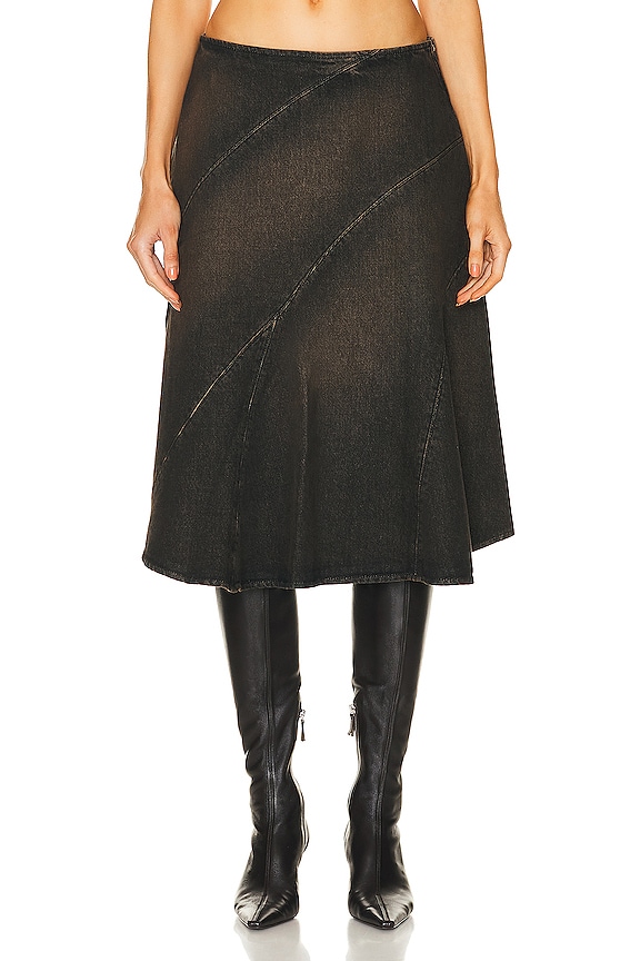 Rick Owens Godet Skirt in Brown | FWRD