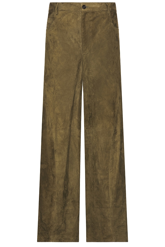 The Row Valerio Pant in Khaki Green | FWRD