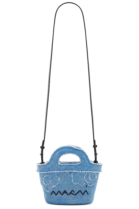 THE ATTICO La Passeggiata Small Top Handle Bag in Grey | FWRD