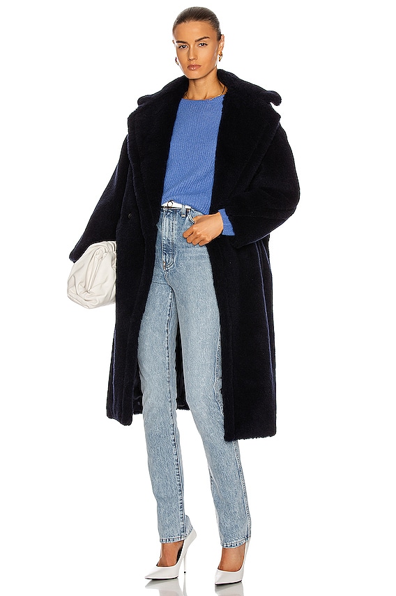 Max Mara Ted Girl Coat in Light Blue | FWRD