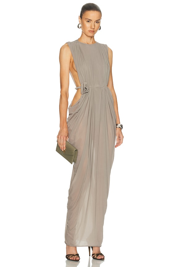 Helsa Maddison Maxi Knit Dress in Taupe