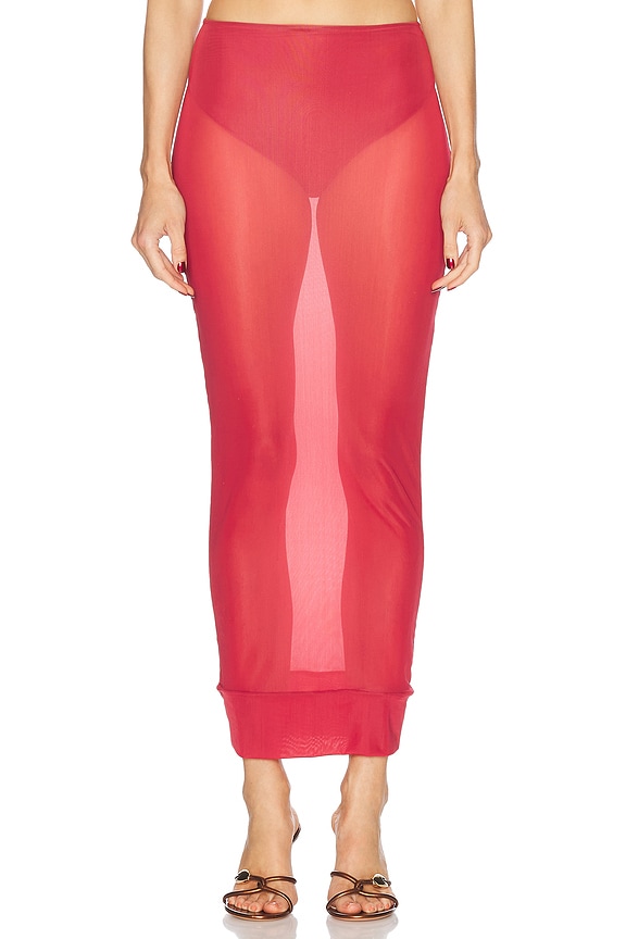 【Alex Perry】 Reganミディスカート Alex Perry Regan Midi Dress in Pink | FWRD