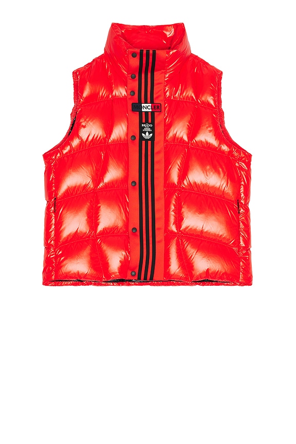 Amiri Down Gilet in Orange | FWRD Amiri Down Gilet in Orange | FWRD