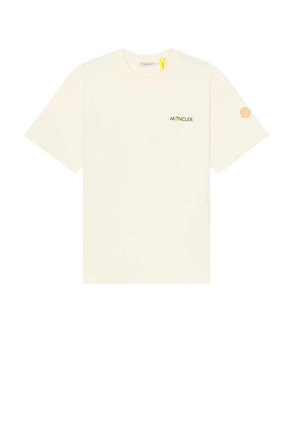 The Row Jameson Long Sleeve Tee in White & Tomato Red | FWRD