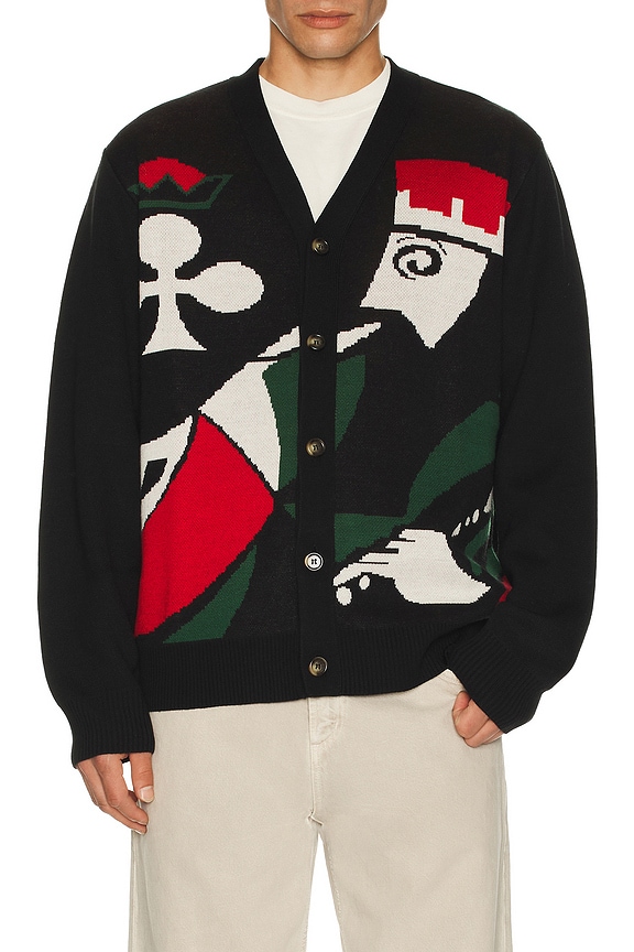 Gosha Rubchinskiy Jacquard Scarves Panel Sweater in Multi | FWRD