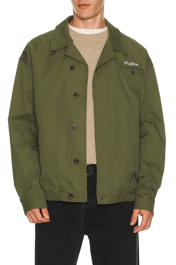 Engineered Garments Double Cloth Chester Coat in Olive | FWRD