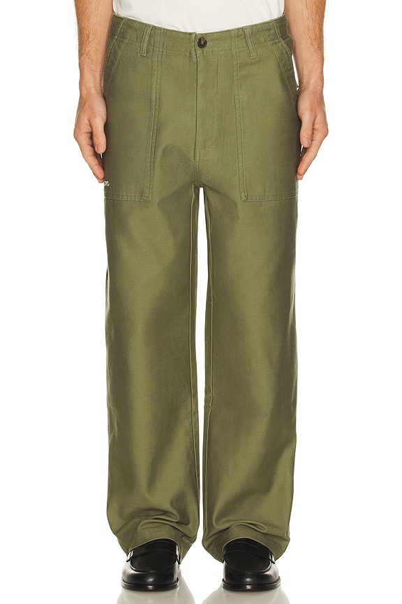 Engineered Garments FA Pant in Olive Cotton Ripstop | FWRD