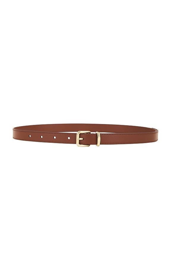 Miu Miu Leather Belt in Caramel | FWRD