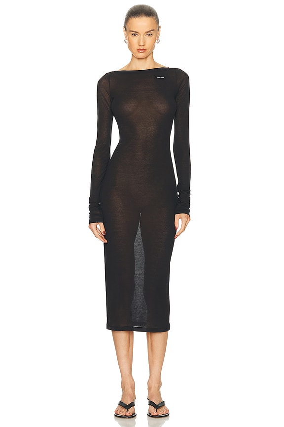TOM FORD Microcosta Cocktail Dress in Black | FWRD