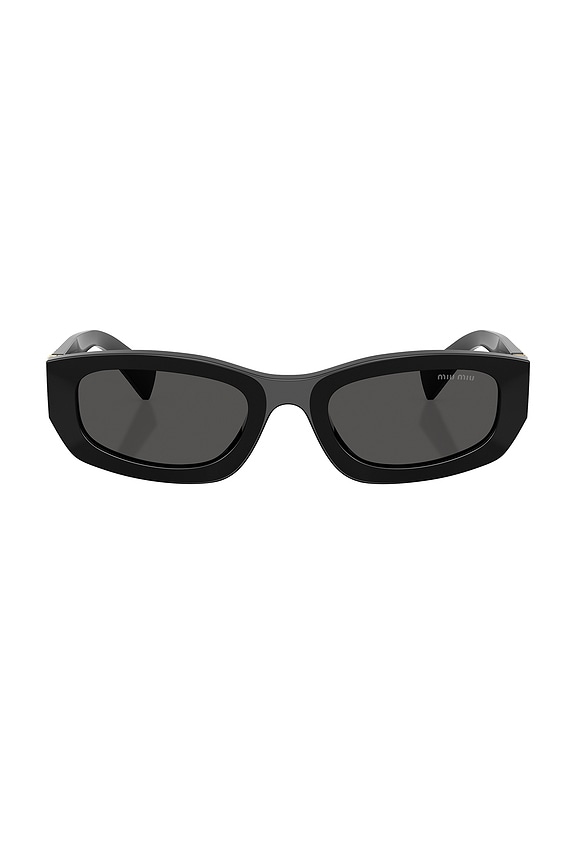 Saint Laurent SL 658 Sunglasses in Black | FWRD display picture 3