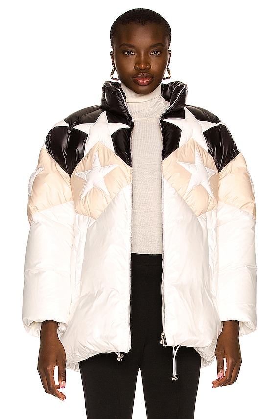 Emilio Pucci Down Jacket in Nero & Rosa | FWRD
