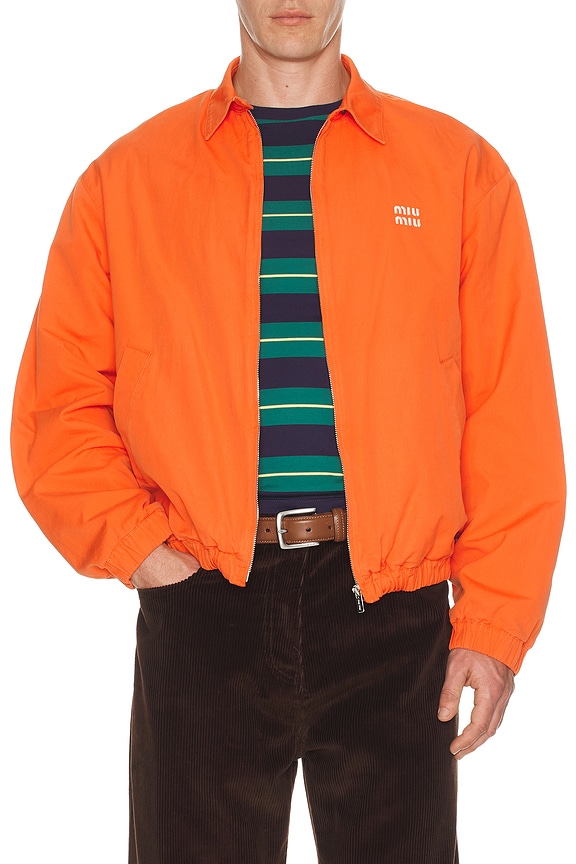 Y-3 Packable Half-Zip Shell Track Jacket in Icon Orange | FWRD