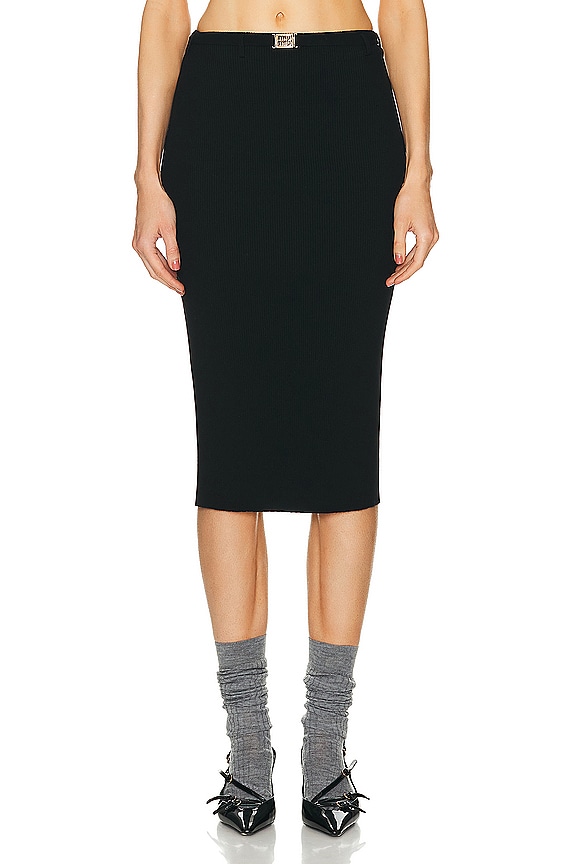DRKSHDW by Rick Owens Soft Short Pillar Skirt in Black | FWRD