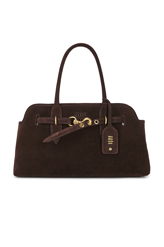 Miu Miu Softy Padded Arcadie Bag in Tundra | FWRD