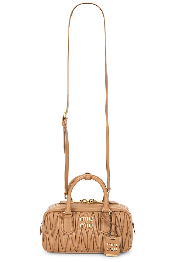 Miu Miu Softy Padded Arcadie Bag in Tundra | FWRD