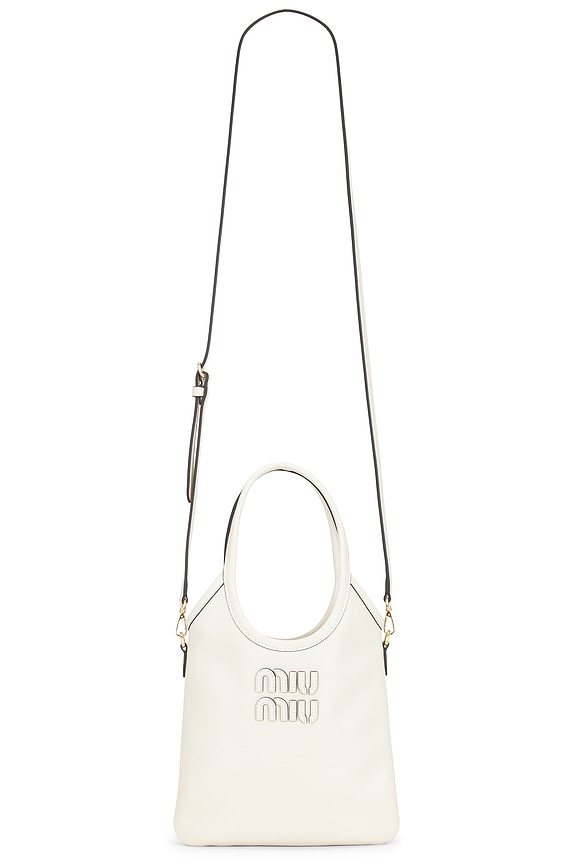 Miu Miu Rete Crochet Bag in Cacao & Natural | FWRD
