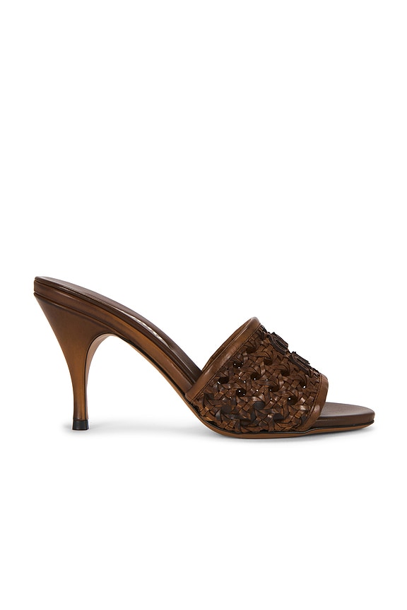 Manolo Blahnik Callamu 50 Suede Mule in Brown | FWRD