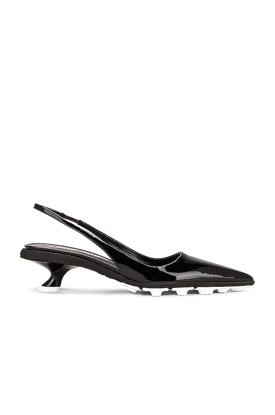 TOTEME【関税送料込&VIP価格】The Mule モアレサンダル 55mm Toteme The Mule in Black | FWRD