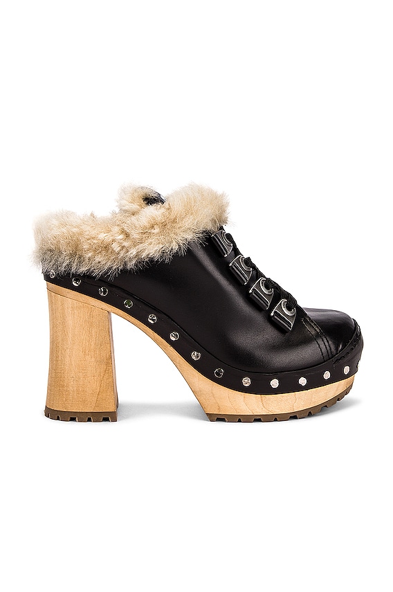 Loewe Terra 110 Wedge Clog in Olive | FWRD
