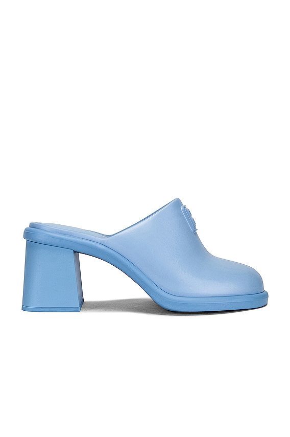 Valentino Garavani Rockstud Sandal in Popeline Blue | FWRD