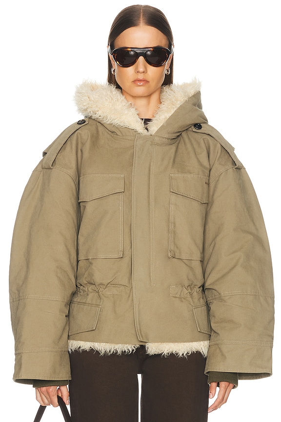 The Row Marena Jacket in Taupe | FWRD