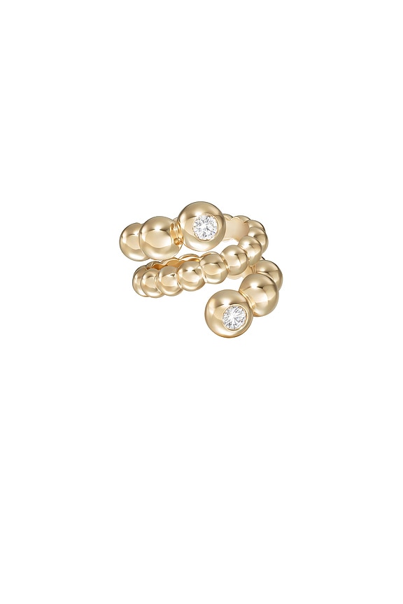 Y/Project EARRING52S22GOLDPEARLRUBY 関税送料込 Y/Project Pearl Spiral Earrings in Silver | FWRD