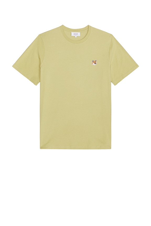 ★MAISON KITSUNE★チラックス フォックス パッチ TシャツGoldie Maison Kitsune Chillax Fox Patch Regular T-Shirt in Goldie