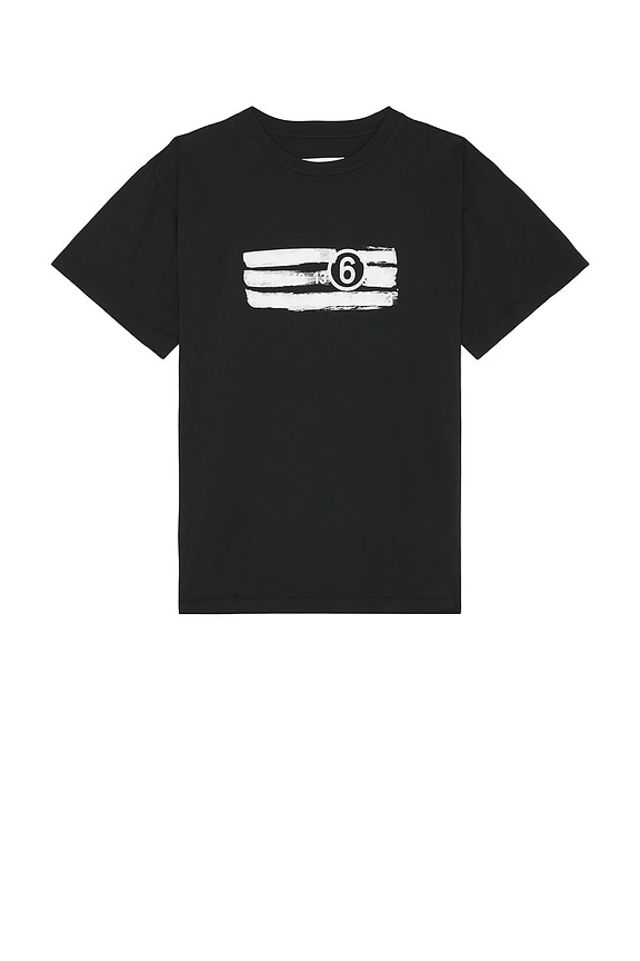 MM6 Maison Margiela T-Shirt in Washed Black | FWRD MM6 Maison Margiela T-Shirt in Washed Black | FWRD
