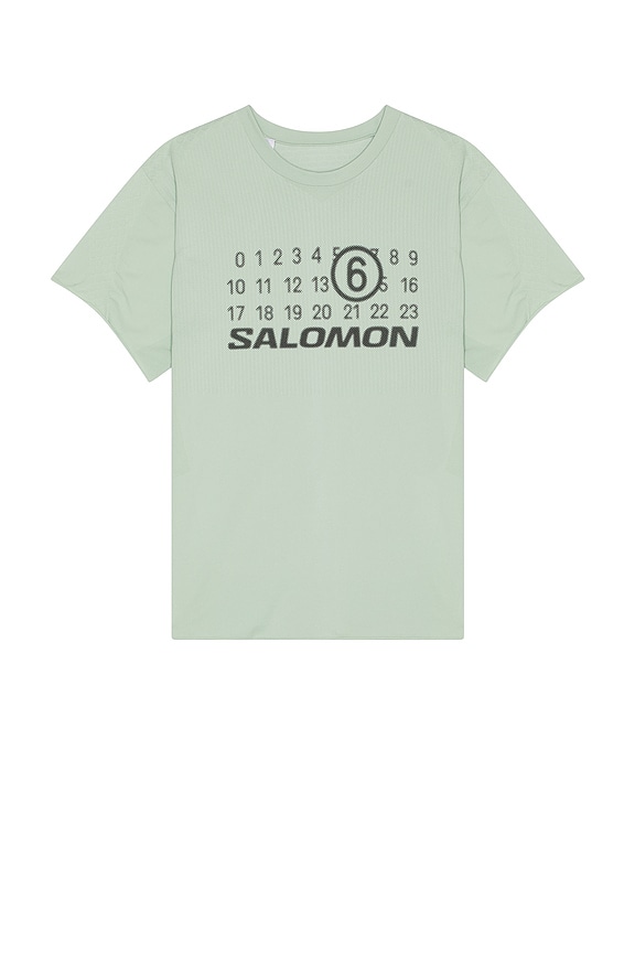 Moncler Short Sleeve Logo T-Shirt in Kombu Green | FWRD
