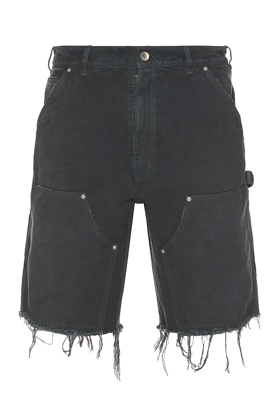 Amiri Bandana Jacquard Skater Short in Perfect Indigo | FWRD