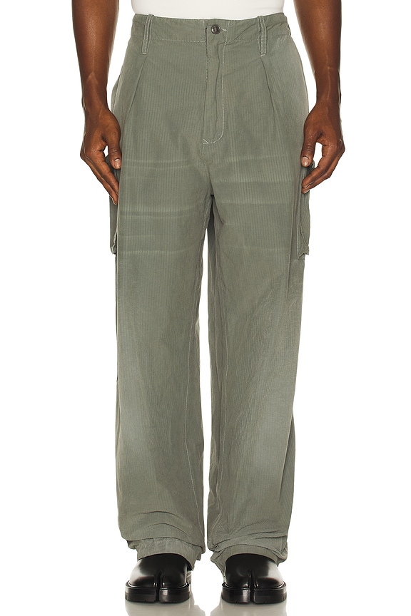 Maison MIHARA YASUHIRO Repair Cargo Trouser in Light Gray | FWRD