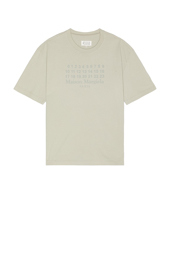 Saint Laurent Short Sleeve Tee in Gris Vert Blanchi | FWRD