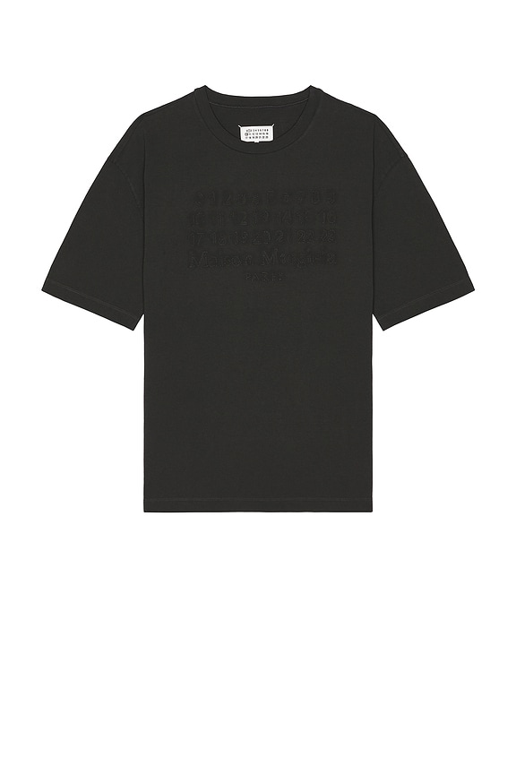 【MAISON MARGIELA】 Tシャツ - ブラック Maison Margiela ロゴ Tシャツ | ブラック | FARFETCH JP
