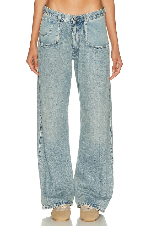 The Row Eglitta Wide Leg in Blue | FWRD